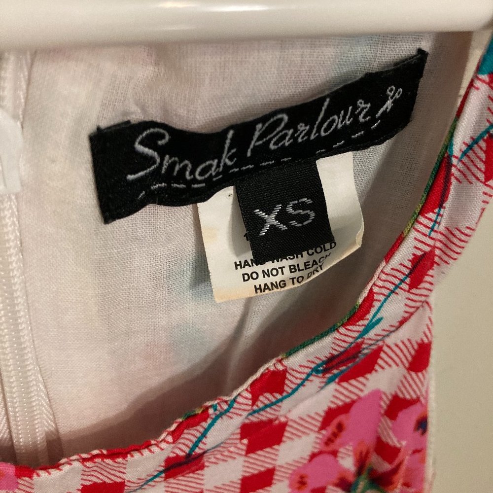 Smak Parlour Red Gingham Dress XS - Picture 5 of 9